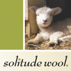 Solitude Wool logo 2022 Romney lamb