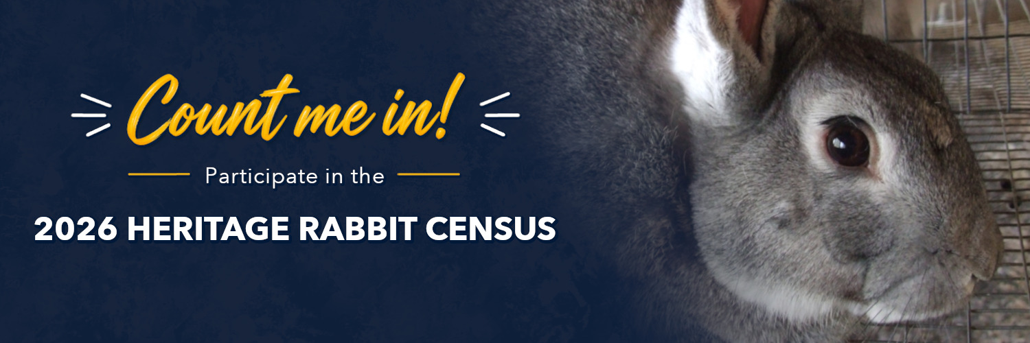2026 Heritage Rabbit Census Banner